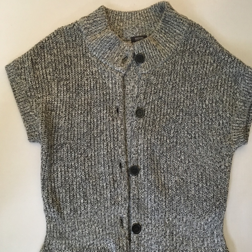 KENNETH COLE REACTION XL GRAY SLEEVELESS SWEATER